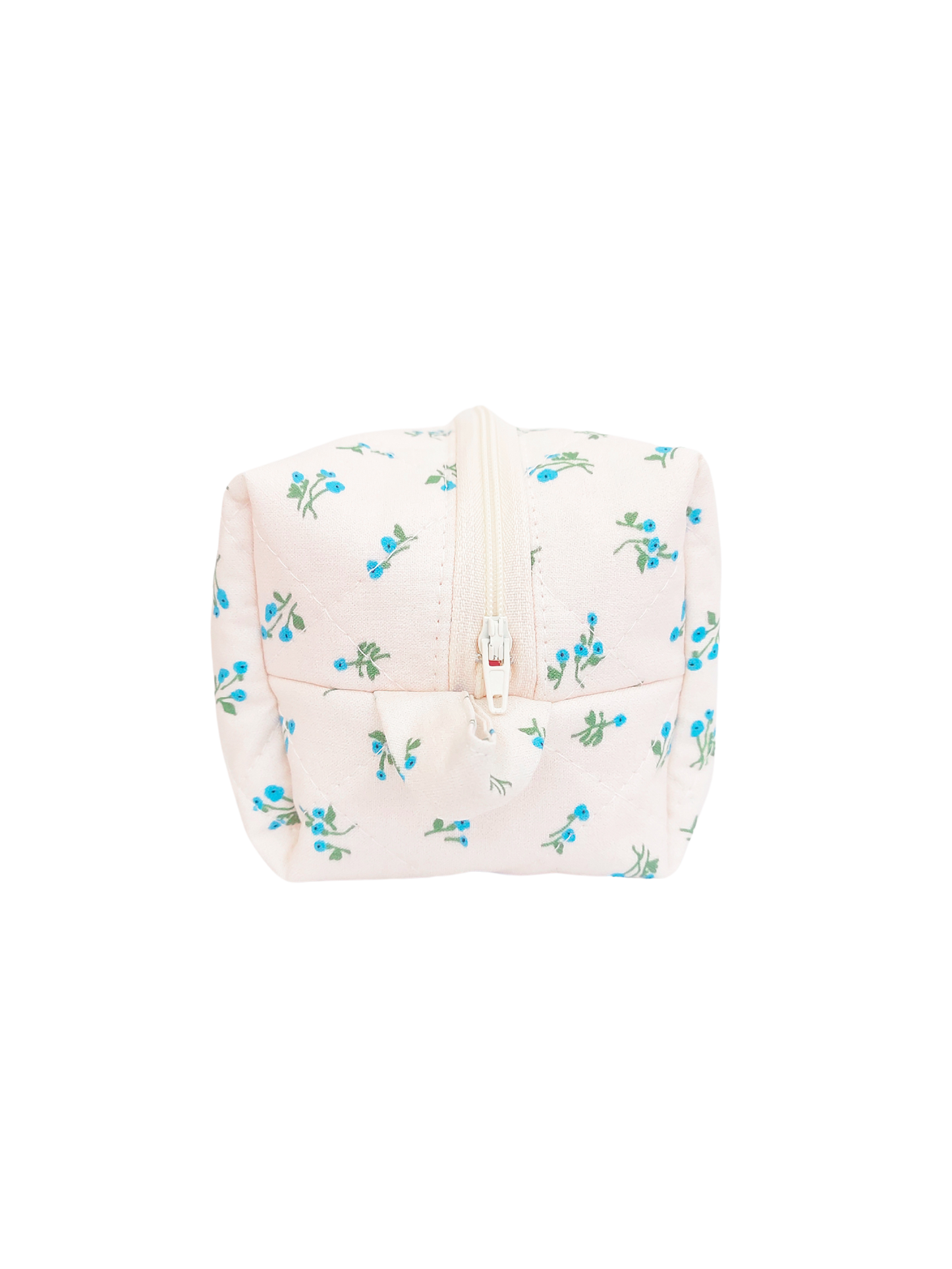 Quilted Makeup Bag- Forget Me Not