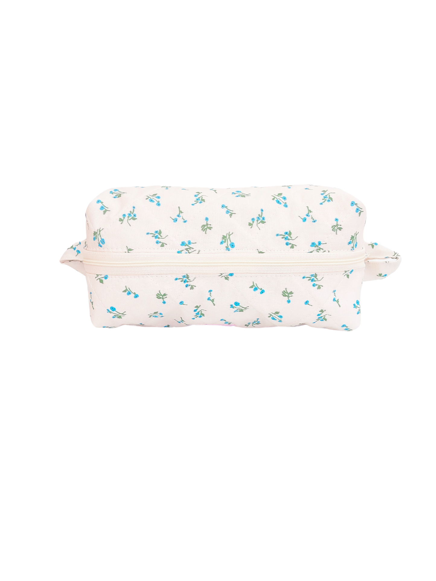 Quilted Makeup Bag- Forget Me Not