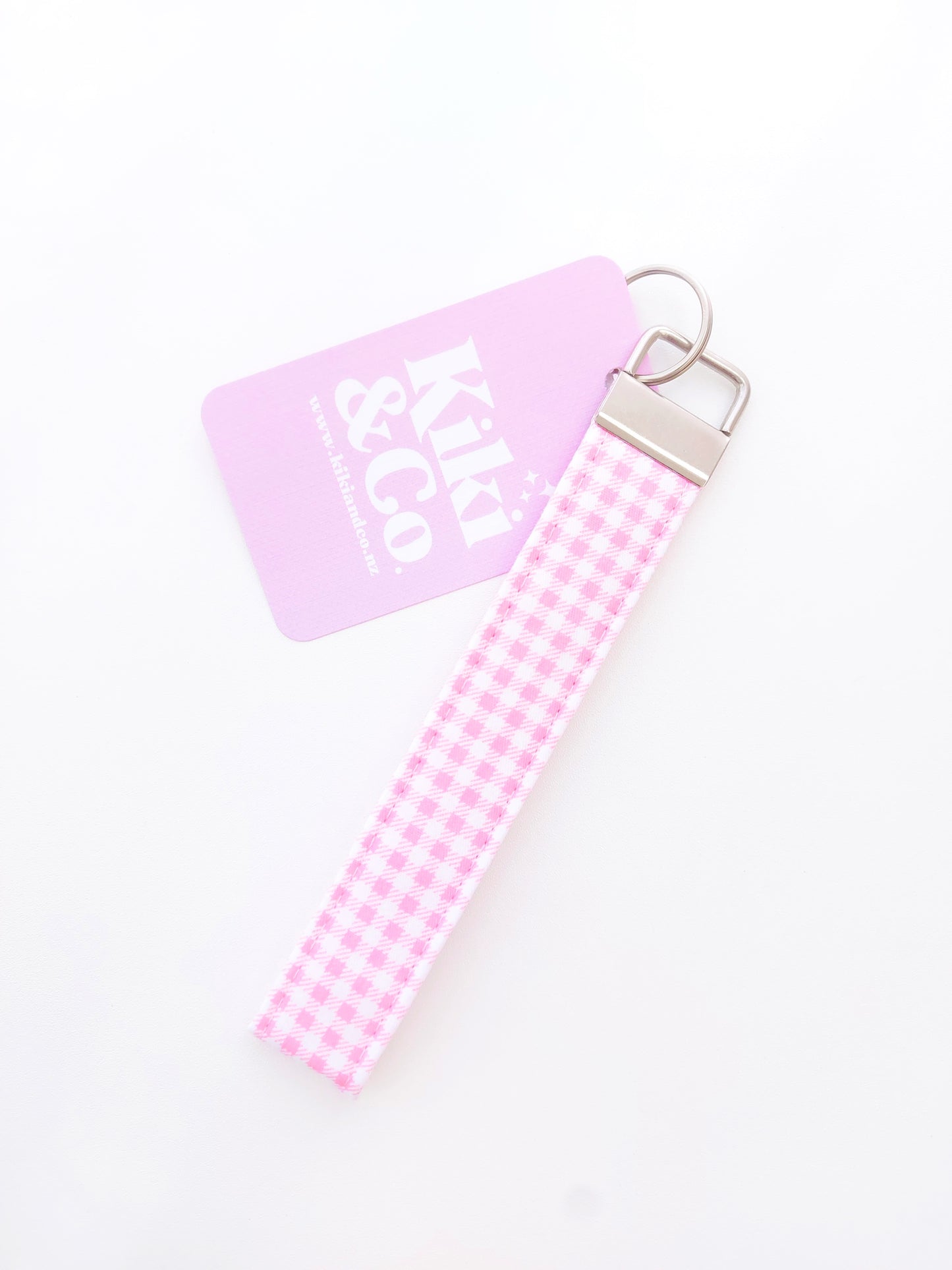 Keychain - Pink Gingham