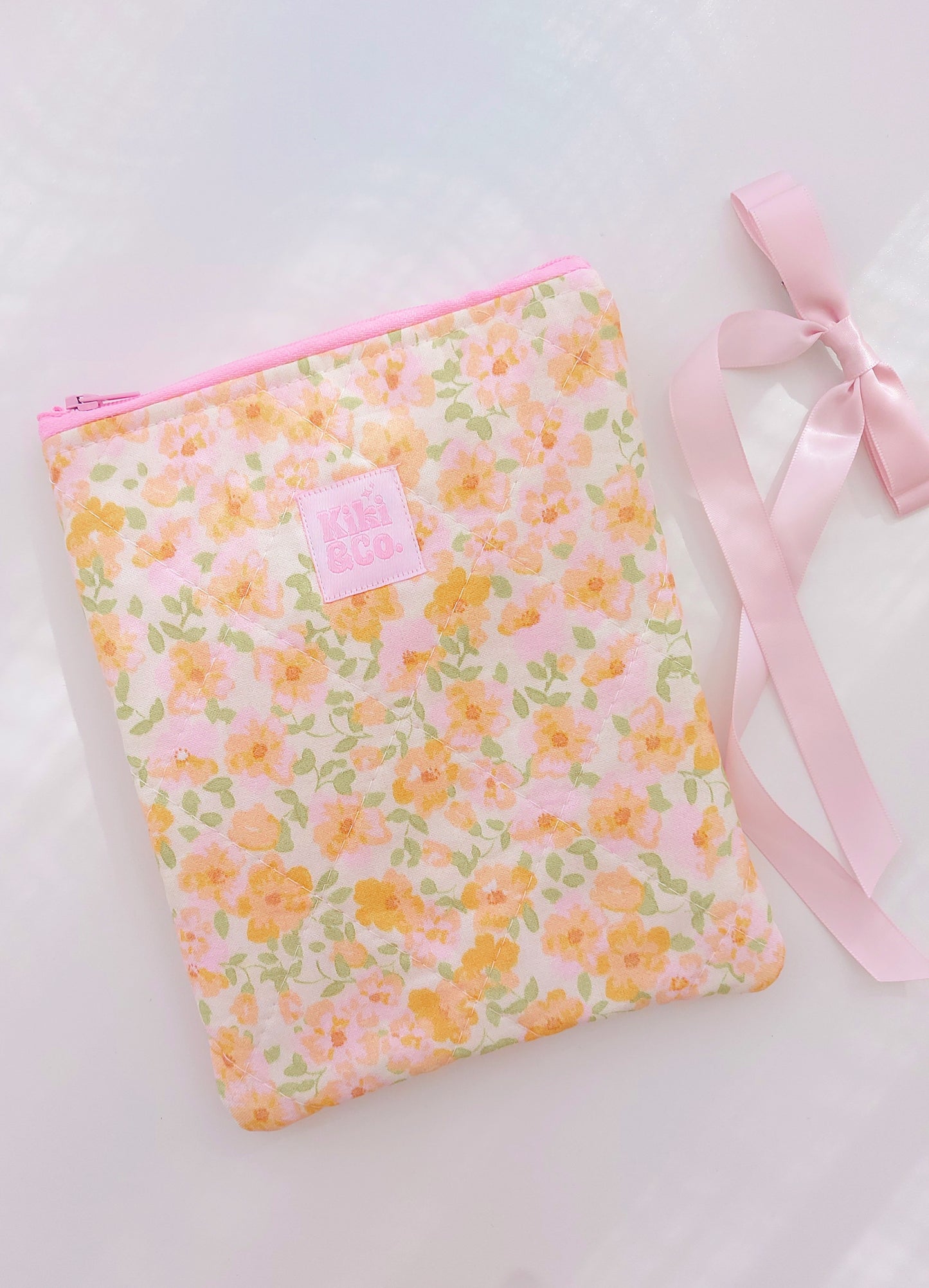 Quilted eReader Sleeve - Camellia