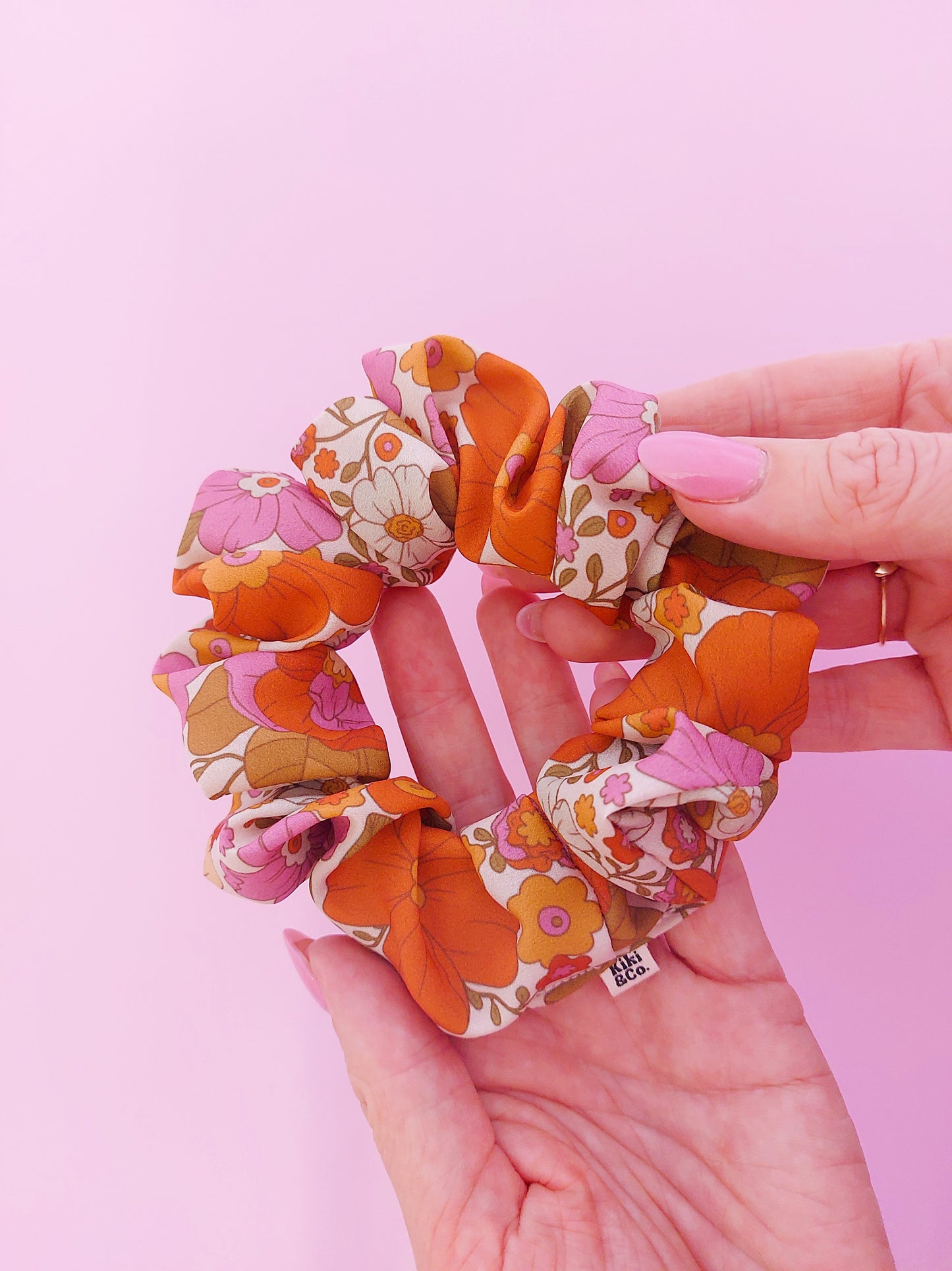 Scrunchie - Autumn Garden - Crepe