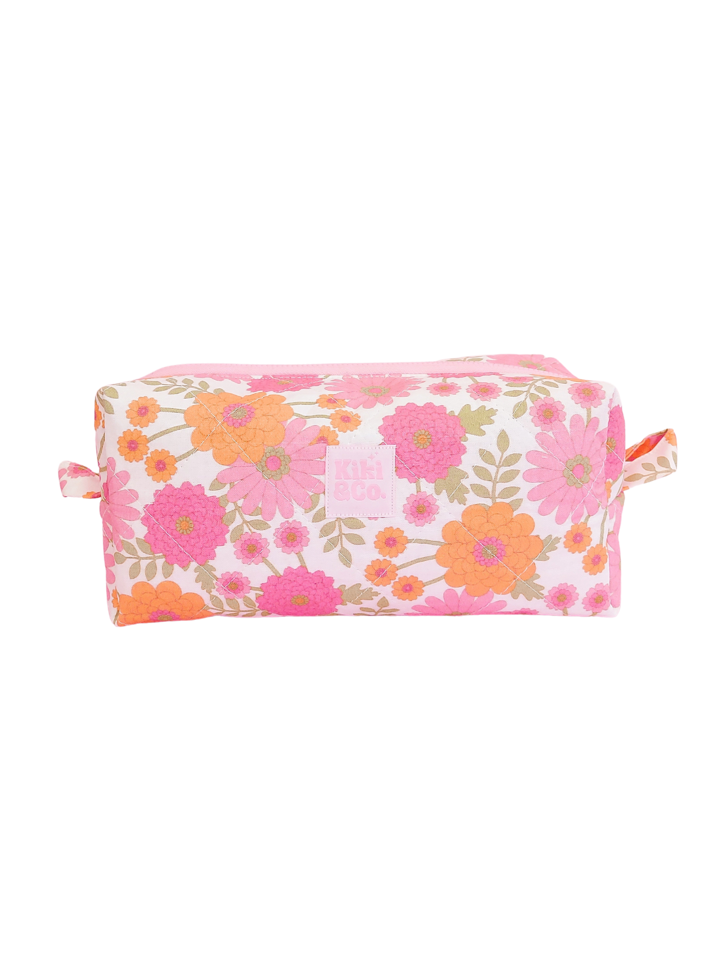 Quilted Makeup Bag- Vintage Floral PRE-ORDER