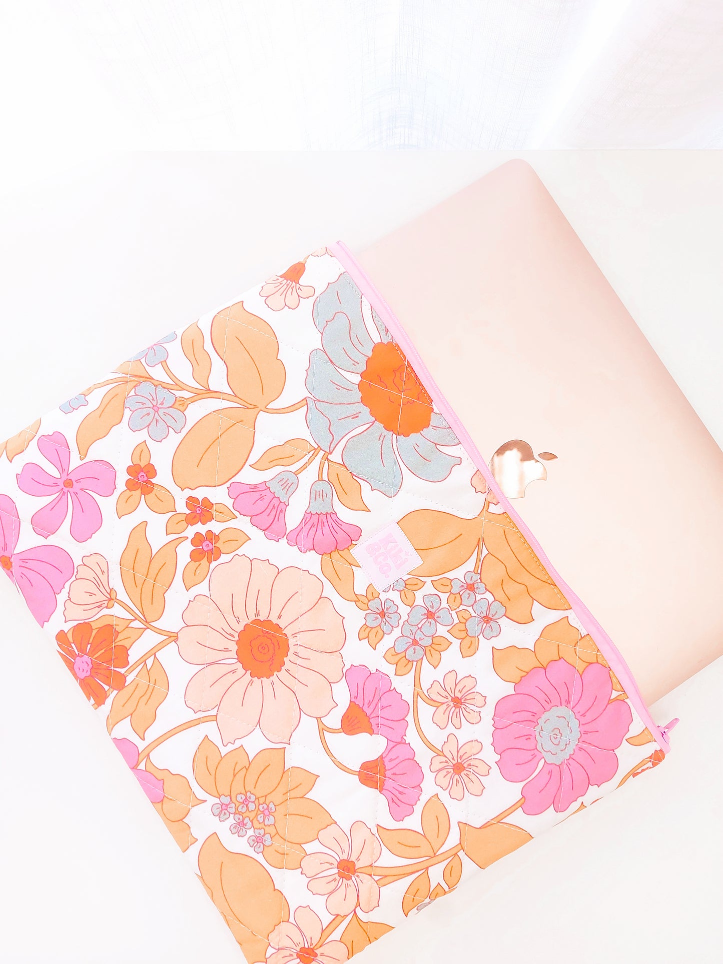 Quilted Laptop Sleeve - Alexandria Floral